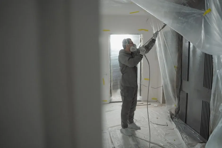 Technician reviewing a repair plan